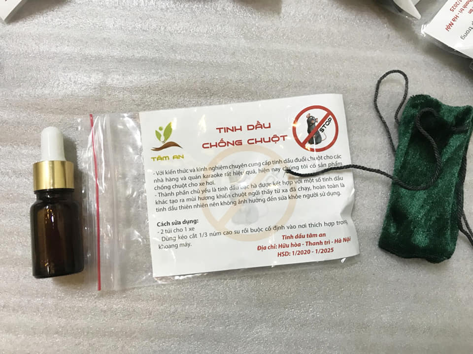 TINH DẦU CHỐNG CHUỘT DÀNH CHO KHOANG MÁY OTO